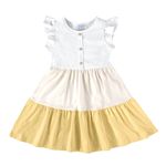 VESTIDO INFANTIL MANGA EVASÊ EM ALGODÃO MALWEE KIDS BRANCO