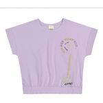 Conjunto Lilás Blusa Shorts Infantil Elian