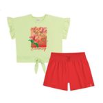 Conjunto Infantil Feminino Blusa e Shorts Elian 