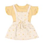 Conjunto Bebê Menina Salopete Colorittá Amarelo