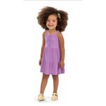 Vestido Infantil Menina Botões Elian Lilás