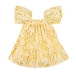 Colorittá - Vestido Infantil Menina Floral Colorittá Amarelo