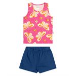 Conjunto Borboletas Rosa Elian