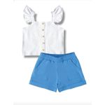 Conjunto Infantil Menina com Regata com Babado Algodão Malwee Kids