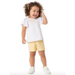Conjunto Infantil Menina Blusa e Shorts Em Algodão Malwee Kids