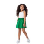 Conjunto Menina Malwee Saia Shorts Verde