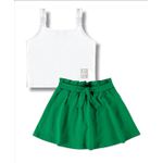 Conjunto Menina Malwee Saia Shorts Verde