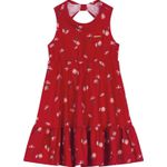 Vestido Menina Sem Manga Em Cotton Light - Carinhoso