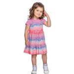 Conjunto Infantil Feminino Blusa e Vestido Corações Elian