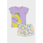 Conjunto Infantil flor lilás