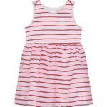 Carinhoso - Vestido Vermelho Listrado com Lurex