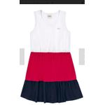 Elian - Vestido Infantil Menina Color Block Elian Branco