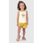Conjunto Infantil Menina Estampa Flores Em Malha Malwee Kids