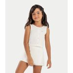 Conjunto Infantil Menina Botões Elian Vermelho
