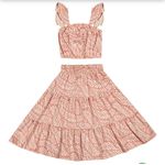 Conjunto Infantil Menina Folhagens Colorittá Rosa