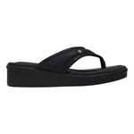 Tamanco Feminino Softli Com Salto Flatform E Tira Acolchoada Preto