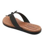 Chinelo Dedo Feminino Flexível Confortável Macio Leve Casual Softli Preto