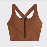 Top Nadador Feminino Zíper Frontal Em Malha Proteção UV50+ - ENFIM