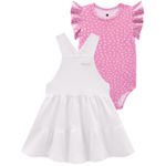 Vestido Carinhoso Branco com Body