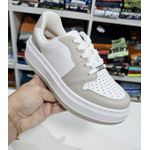 Tênis Vizzano Casual Feminino - Branco+Cinza