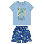 Conjunto Infantil Menino Estampa Skate Com Aplique Interativo Malwee Kids