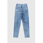 Calça Menina Mom Com Puídos Em Jeans 100% Algodão Malwee Kids