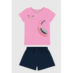 Conjunto Infantil Menina Let Your Heart Em Algodão Malwee Kids