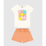 Conjunto Infantil Menina Let Your Heart Em Algodão Malwee Kids