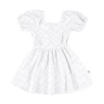 Vestido Infantil Decote Quadrado Em Laise Algodão Malwee Kids