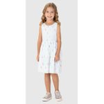 Vestido Infantil Camadas Em Plumetis Brilho Malwee Kids