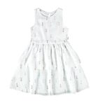 Vestido Infantil Camadas Em Plumetis Brilho Malwee Kids