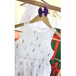 Vestido Infantil Camadas Em Plumetis Brilho Malwee Kids