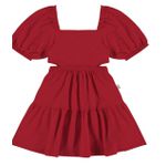 Vestido Infantil Detalhe Vazado Em Malha Texturizada Malwee Kids