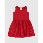 Vestido Infantil Rodado Sem Mangas Em Algodão Malwee Kids