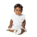 Vestido Infantil Com Babados Em Algodão Malwee Kids