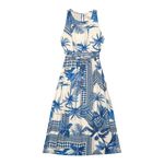 Vestido Midi Feminino Estampado Endless Bege