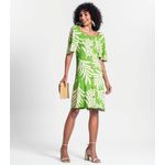 Vestido Curto Floral Rovitex Verde