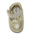 Sapatilha Infantil Klin Princesa Baby Pérolas - Dourado