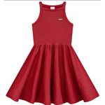 Vestido Menina Regata Em Algodão Com Glitter - Carinhoso