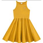 Vestido Menina Regata Em Algodão Com Glitter - Carinhoso