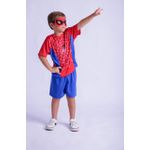 Fantasia Infantil Muvile Menino Aranha com Máscara