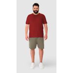 Camiseta Básica Masculina Plus Size Regular Em Algodão