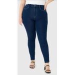 Calça Feminina Plus Size Skinny Em Flex Jeans
