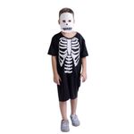 Fantasia Infantil Masculina Muvile Halloween Caveira