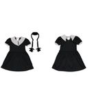 fantasia menina de vestido com gola 