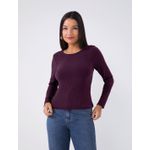 Blusa básica canelada Marialicia