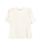 Blusa Feminina Meia Malha Marialícia Bege