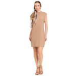 Vestido Curto Muscle Tee em Viscose Canelada - Cereja Rosa - NUDE