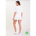 Short Feminino Em Moletinho Marialícia Bege