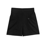 Short Feminino Em Moletinho Marialícia Preto